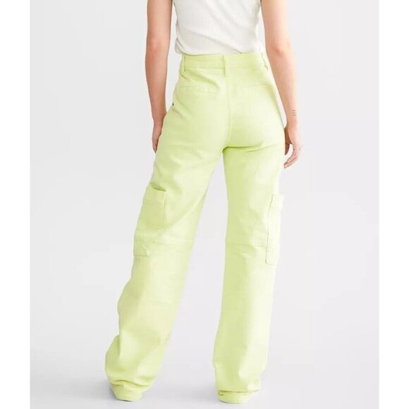 KanCan Signature 90s Straight Cargo Stretch Neon Pants Size 30 - Picture 4 of 16